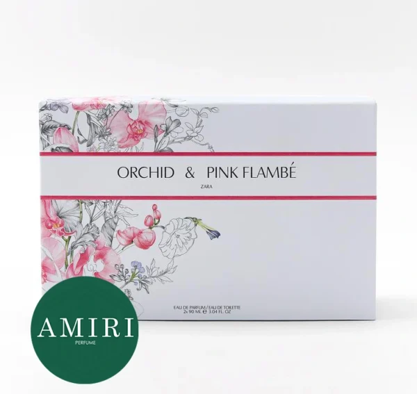 ادکلن ۲قلو زارا پینک فلامبه و ارکید ORCHID & PINK FLAMBÉ 2